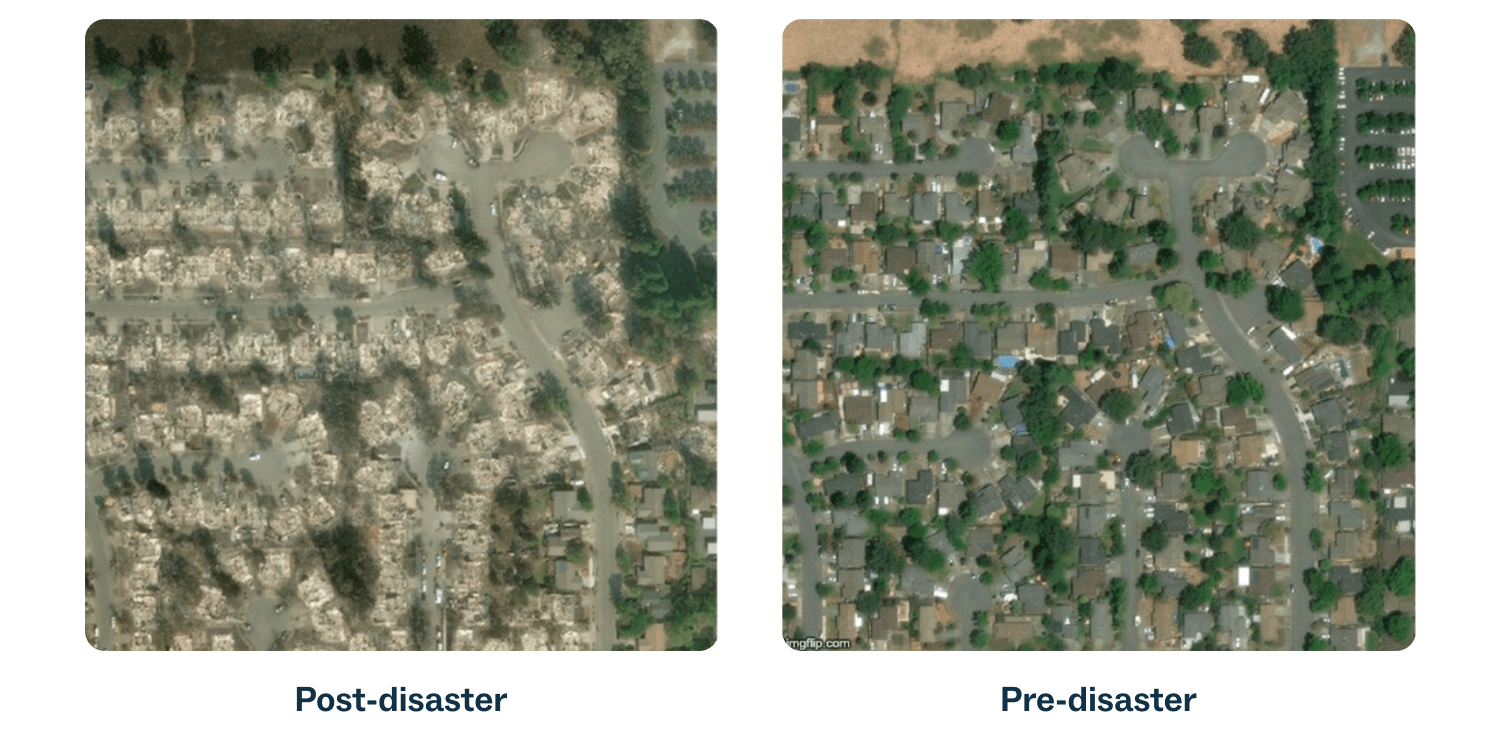 Predicting damage from natural disasters